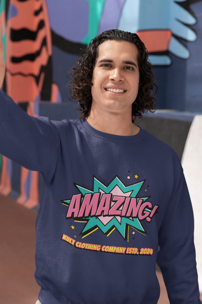 Amazing Navy Blue Sweatshirt