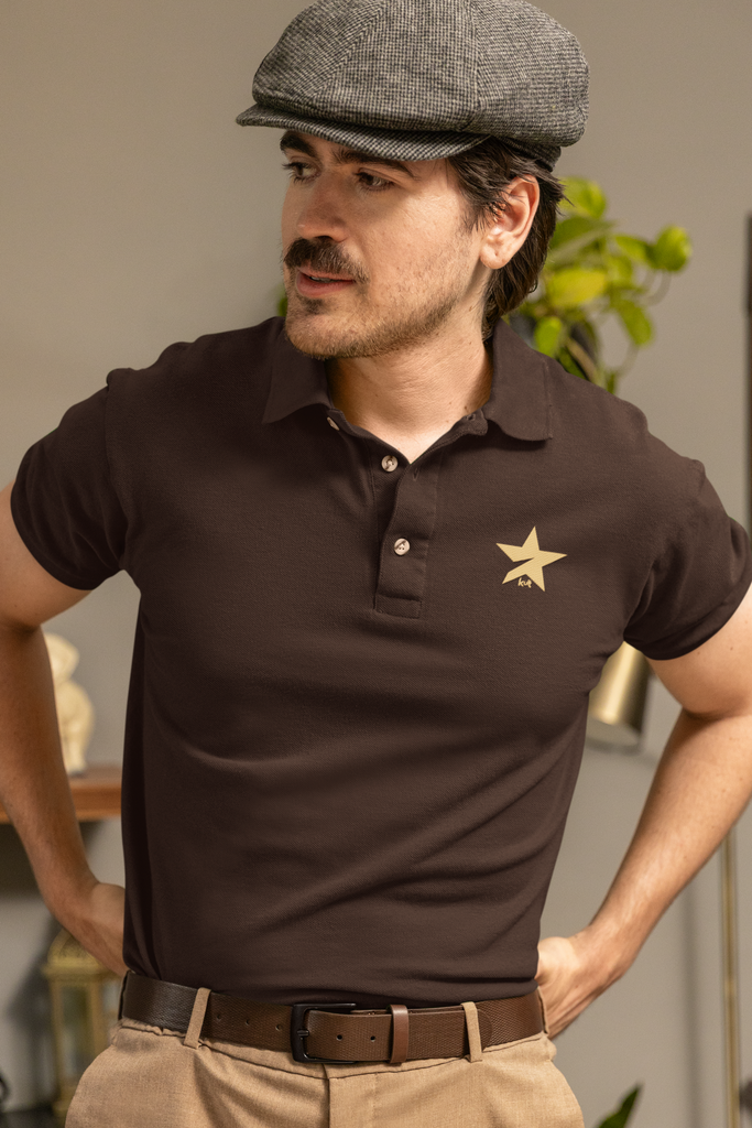 Coffee Brown Polo T-Shirt For Men