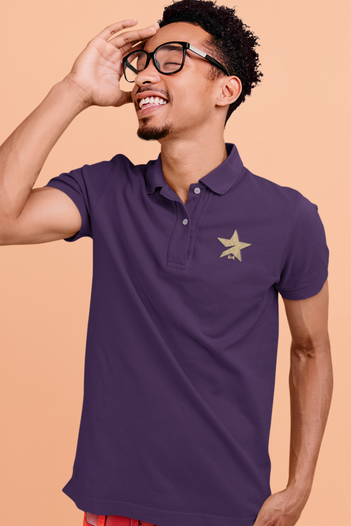 Purple Color Polo T-Shirt For Men