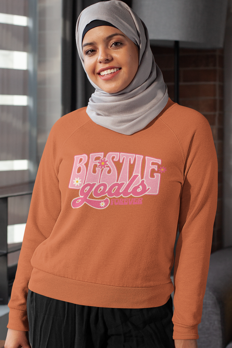 Coral Color Sweatshirt For Women