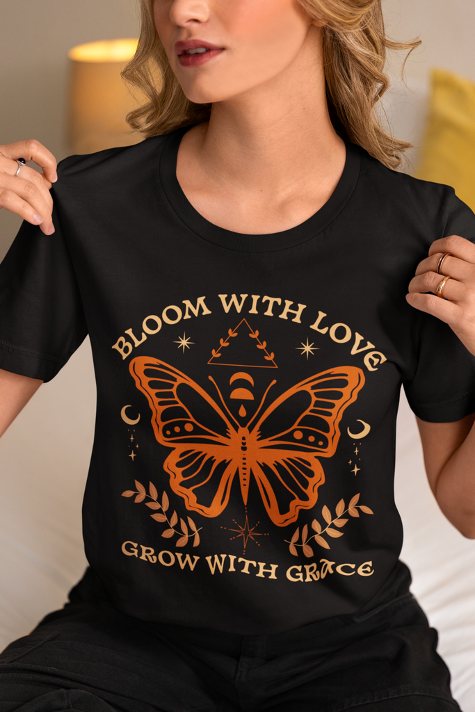 Black Color Round Neck Classic T-Shirt For Women