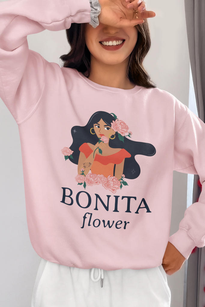 Pretty Flower Baby Pink Sweatshirt