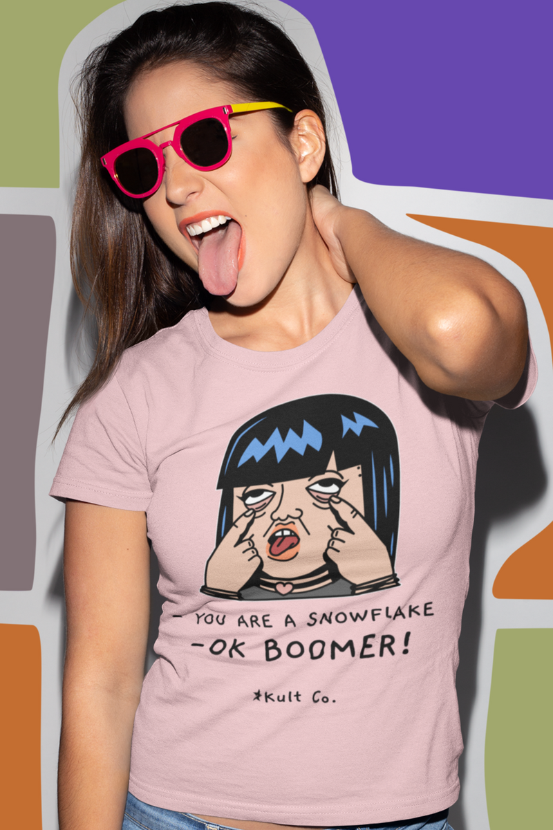 Light Pink Cotton T-Shirt For Women