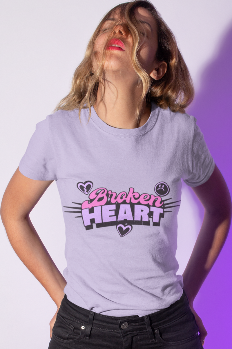 Lavender Color T-Shirt For Women