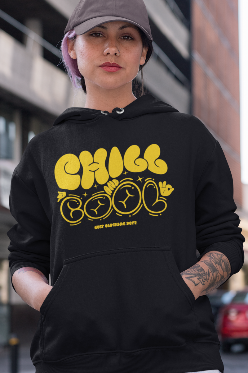 Chill And Cool Black Hoodie For Women