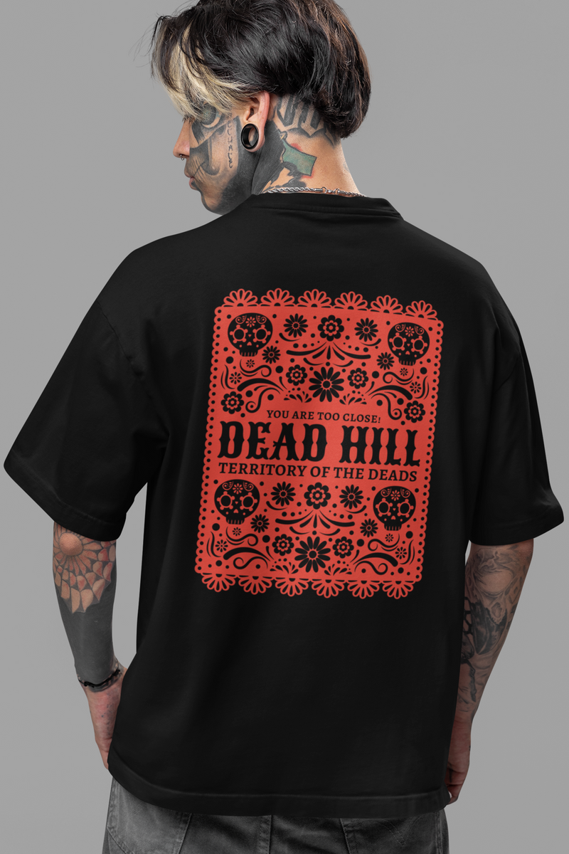 Back Printed Black Color Oversized T-Shirt