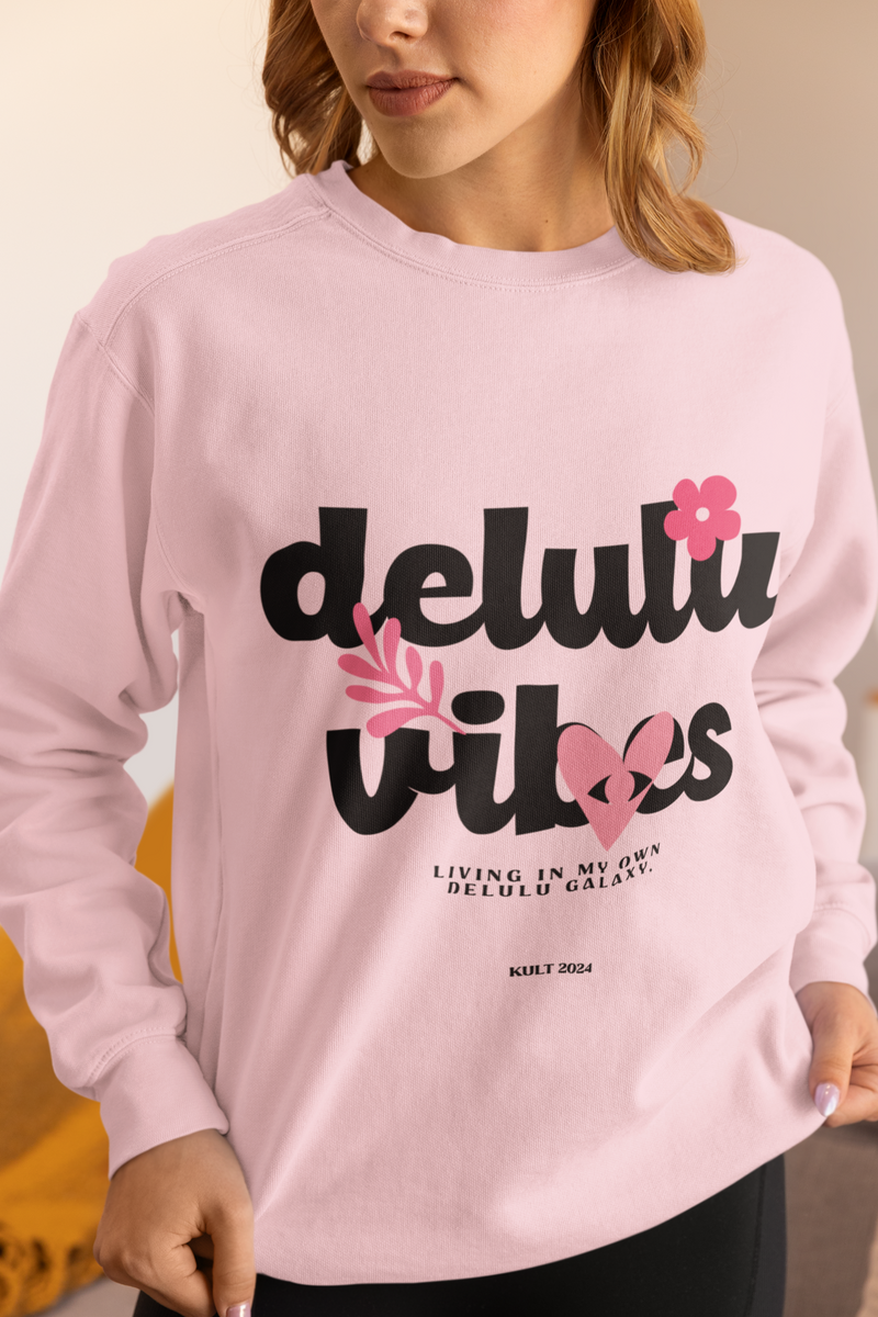 Light Baby Pink Color Sweatshirt For Women