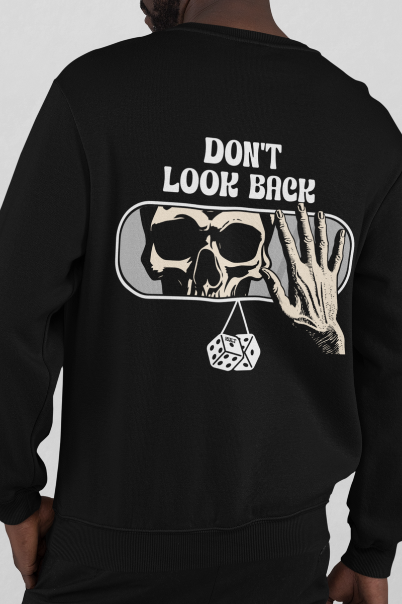 Back Printed Black Color Sweatshirt