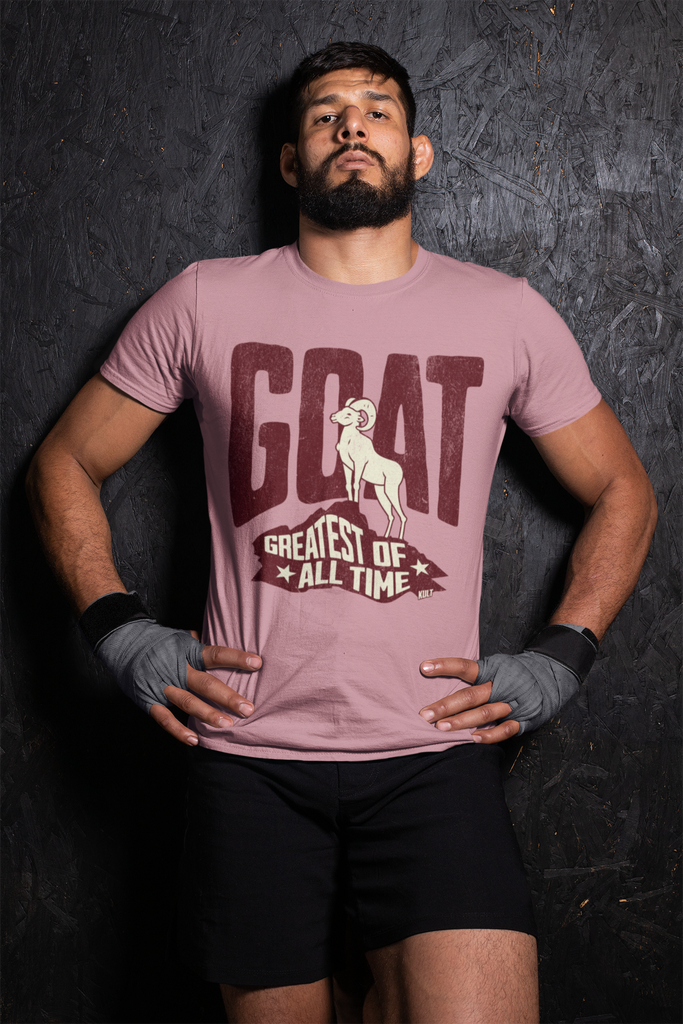 GOAT Flamingo Color Round Neck T-Shirt