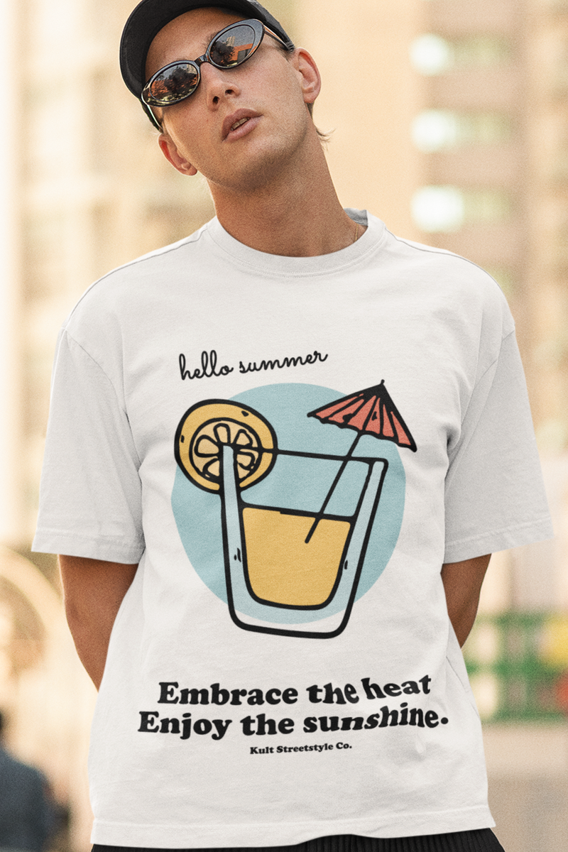 Summer Vibes Classic Oversized White T-Shirt
