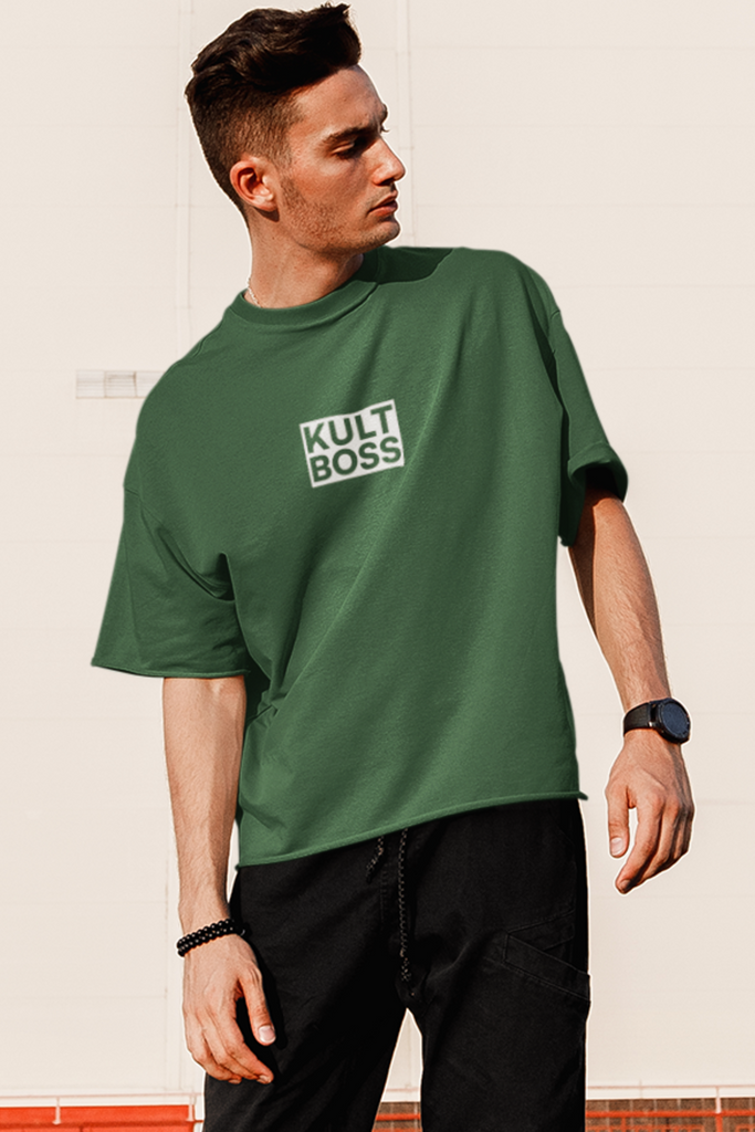Kult Boss Bottle Green Oversized T-Shirt