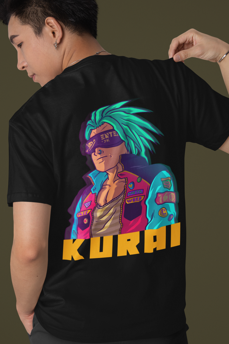 Kurai- Anime Black Color Classic Crew T-Shirt