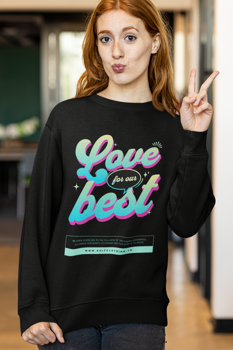 Black Color Sweatshirt For Women