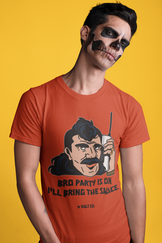 Brick Red Color Funny T-Shirt For Men