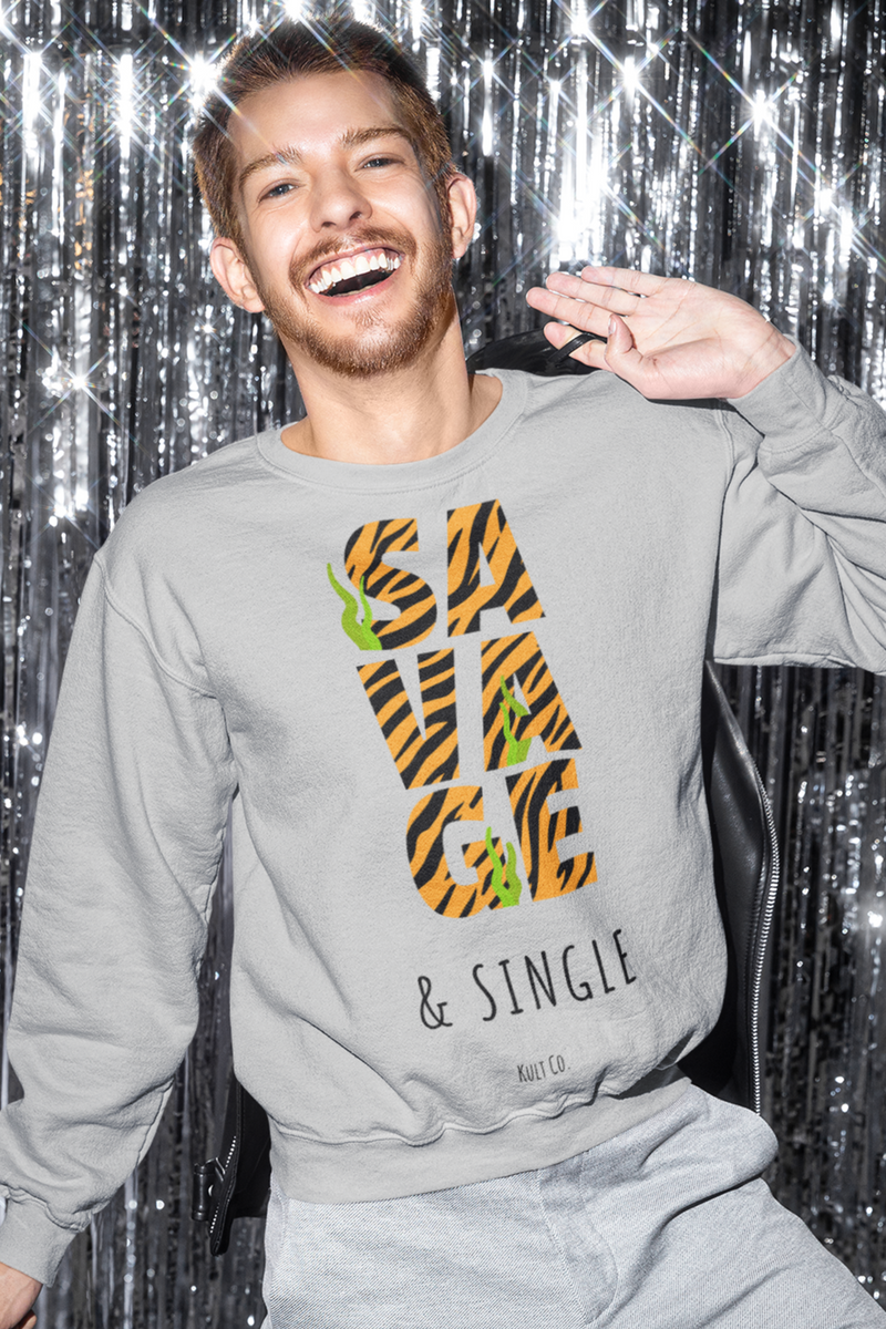 Grey Melange Color Sweatshirt For Men