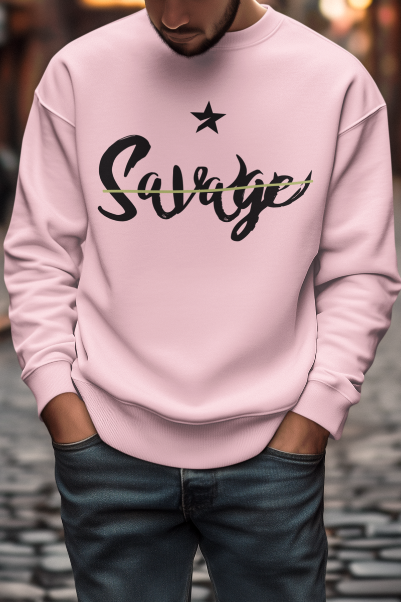 Savage Light Pink Unisex Sweatshirt