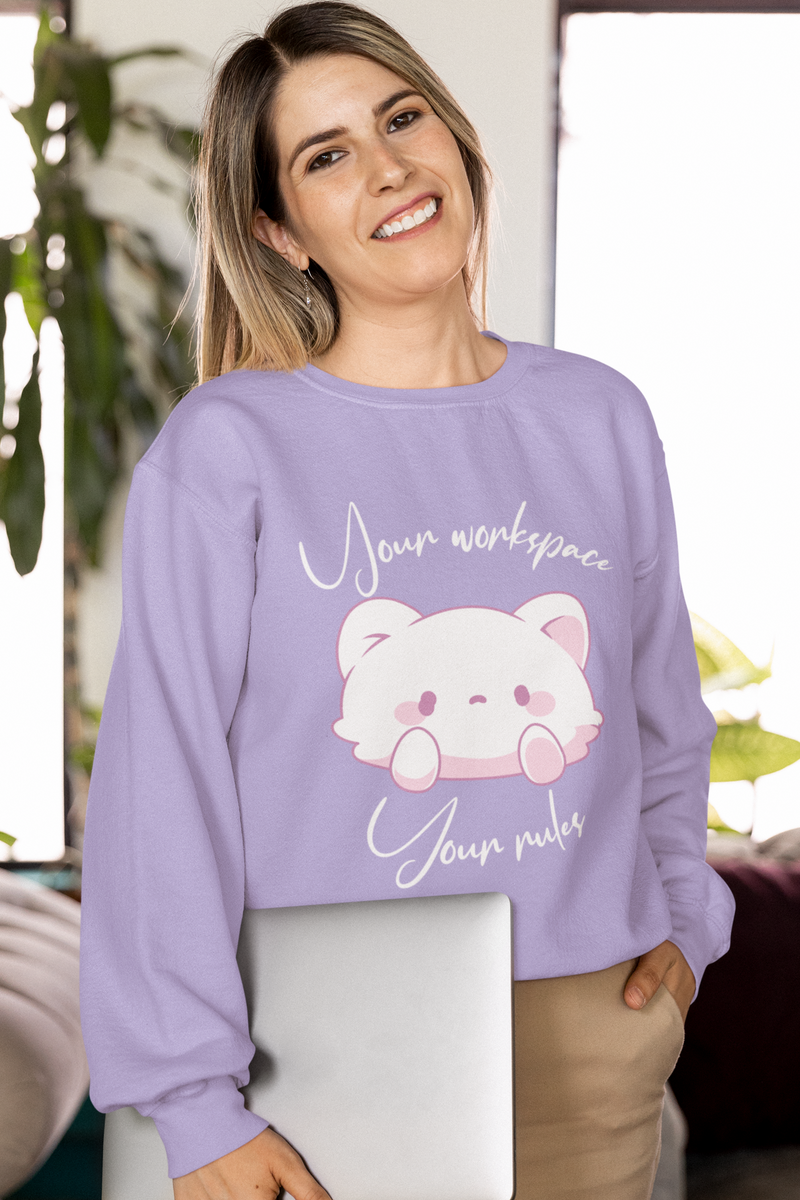 Printed Lavender Sweatshirt For Women