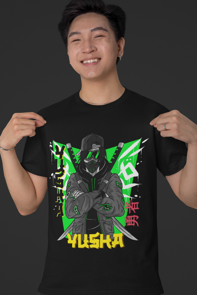 Yusha The Anarchist - Anime Black Color Classic T-Shirt